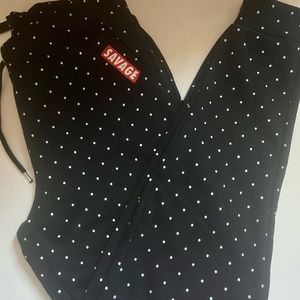 Womens Polkadot Sweatpants